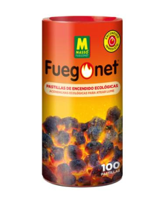 PASTILLAS ENCENDIDO FUEGO NET TARRO 100 Unidades ECOLÓGICAS