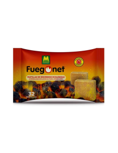 PASTILLAS ENCENDIDO FUEGO NET ESTUCHE 32 Unidades ECOLÓGICAS