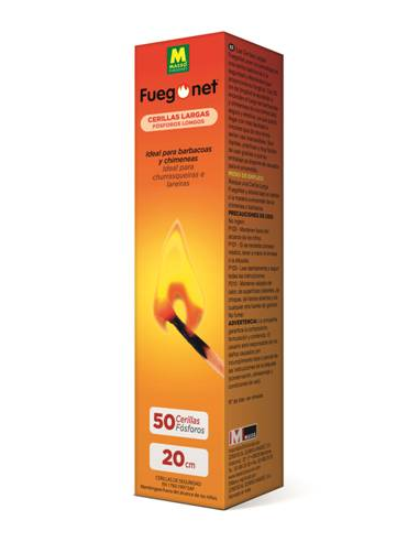 CERILLAS LARGAS FUEGO NET 18ud
