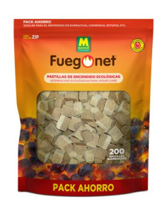 PASTILLAS ENCENDIDO FUEGO NET BOLSA 200 Unidades ECOLÓGICAS