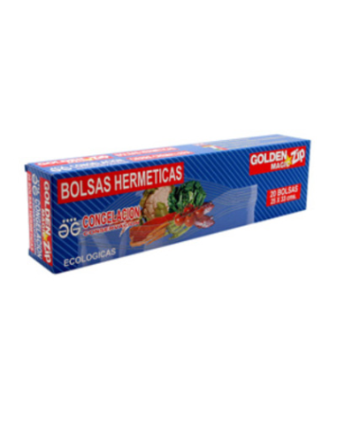 BOLSA CONGELADO GOLDEN  PAQUETE  20 uds 25x33 HERMETICA