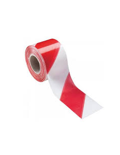 CINTA SEÑALIZACION 70x200 BLANCA y ROJA