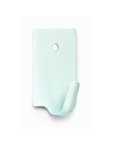 COLGADOR ADHESIVO 7027 BLISTER 4 LACADO BLANCO