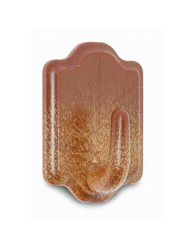 COLGADOR ADHESIVO 5018 BLISTER 2 uds  MADERA