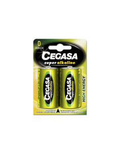 PILA ALCALINA CEGASA BLISTER 2  LR20 D