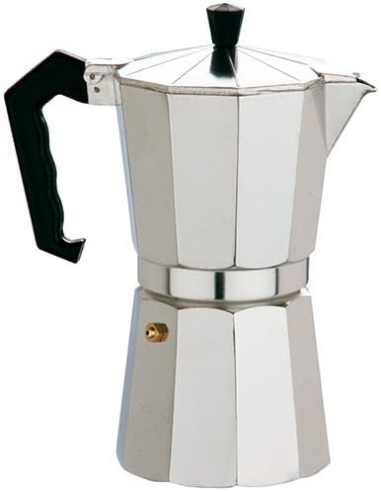 CAFETERA ALUMINIO 03 TAZAS BASIC NERO