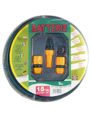 KIT MANGUERA BATTERIE 25 m  10 BAR ACCESORIOS