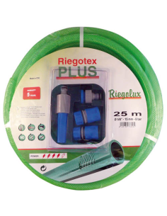 KIT MANGUERA RIEGOTEX PLUS 15 m  20 BAR ACCESORIOS