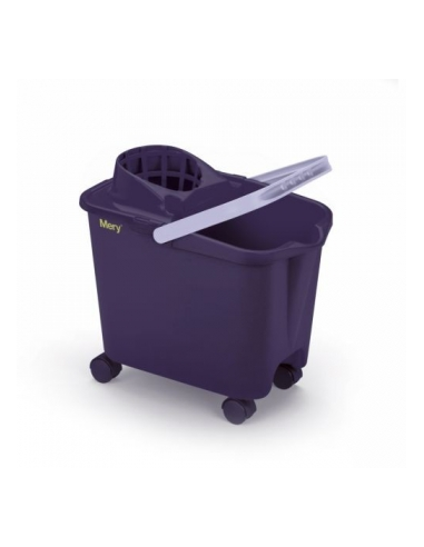 CUBO  ESCURRIDOR MERY 14 L RECTAGULAR CON RUEDAS