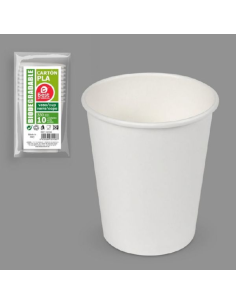 VASO CAMPING BEST PAQUETE  10 uds 330 cc CARTON BLANCO