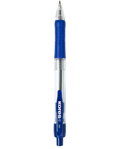 BOLIGRAFO CRISTAL GOMA BOLA TINTA ACEITE AZUL
