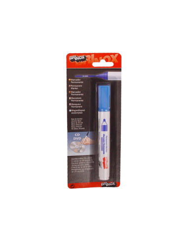 ROTULADOR BRINOX PUNTA GRUESA AZUL