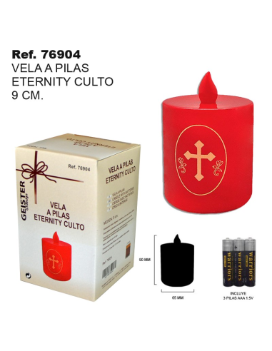 VELON PEQUEÑO LED PILAS CAJA