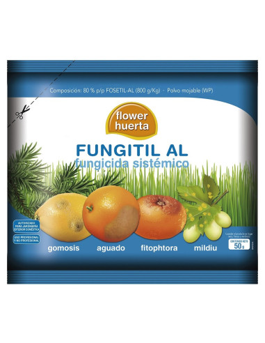 FUNGICIDA FLOWER SISTEMICO FOSETIL SOBRE 50 grs J. E. D.