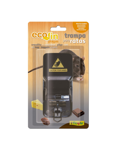 RATICIDA TRAMPA RATAS ECOFIN BLISTER 1 ud FLOWER