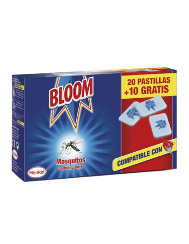 INSECTICIDA  ELECTRICO BLOOM PASTILLAS MOSQUITO RECAMBIO 2010 PASTILLAS
