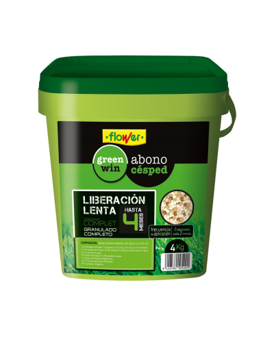 ABONO FLOWER BOTE 4 kg CESPED LIBERACION LENTA