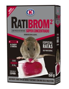 RATICIDA RATIBROM SUPER CONCENTRADO 003 ESTUCHE 150 GRs