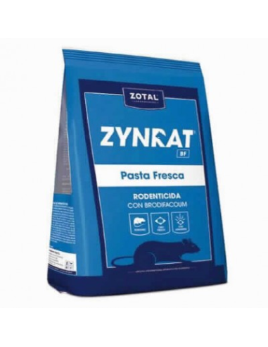 RATICIDA ZYNRAT CAJA 10 kg BRODIFACOUM PASTA FRESCA