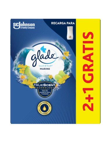 REFIL MARINHO GLADE BY BRISE AMBIENTADOR DE AR DE UM TOQUE 21 3 U