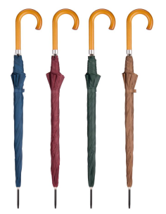 PARAGUAS FEMENINO 467  8 VARILLAS AUTOMATICO PUÑO  MADERA